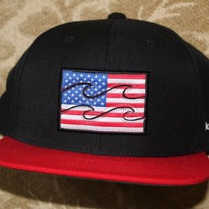 BillaBong American Flag Cap
